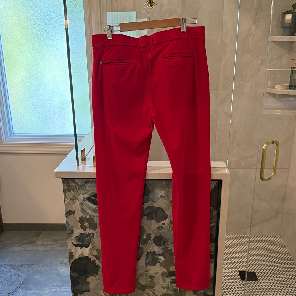Greyson Men's Bold Red Golf Pants 34x34 - Picture 3 of 7